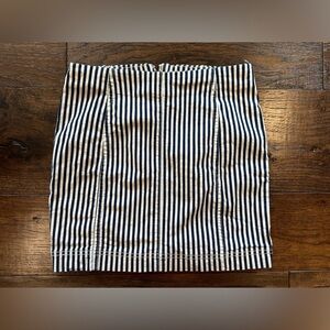 Jolt Navy Striped Mini Skirt- size 9